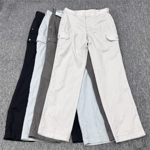 宽松休闲长裤 外贸日单夏季 速干透气直筒裤 多兜休闲裤 薄款