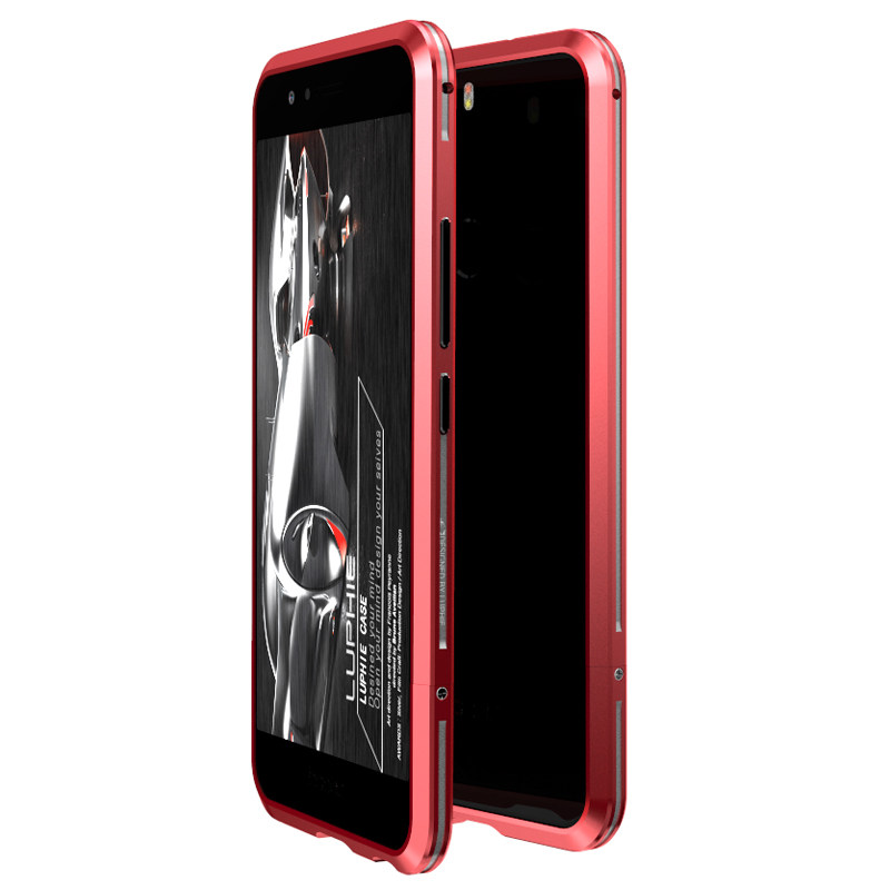 Luphie Bicolor Blade Sword Slim Light Aluminum Bumper Metal Shell Case for Huawei Honor 8