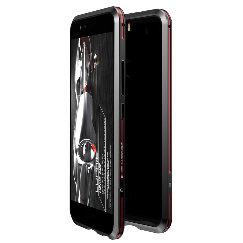 Luphie Bicolor Blade Sword Slim Light Aluminum Bumper Metal Shell Case for Huawei Honor 8