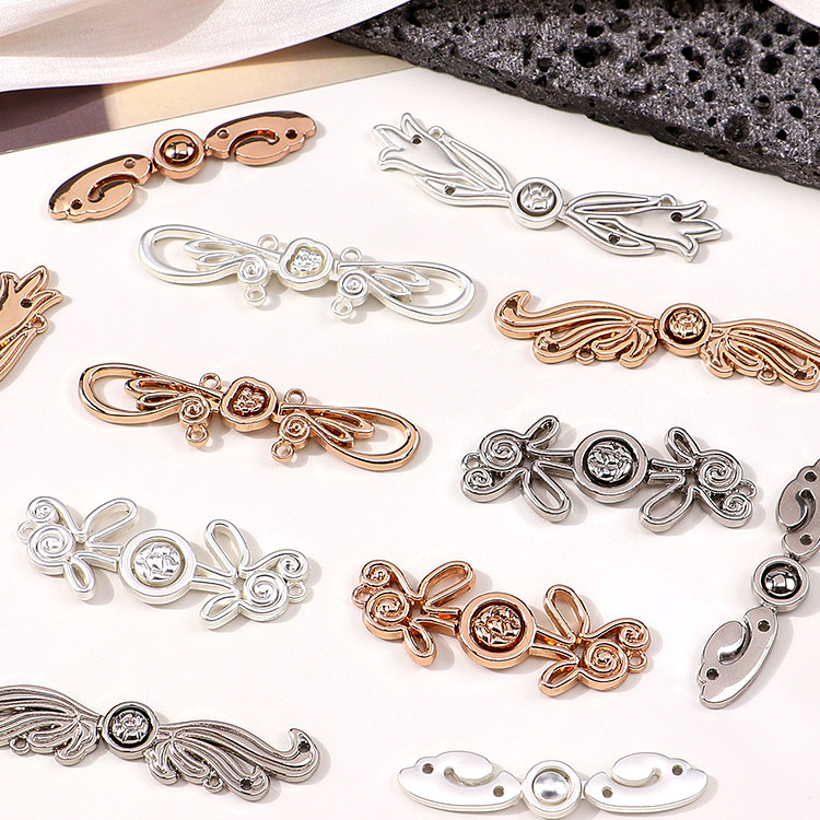 金属高端盘扣旗袍汉服唐装中国风对扣复古装饰纽扣中式精致子母扣,居家布艺,纽扣,淘宝优惠券,粉丝福利购,淘宝优惠卷