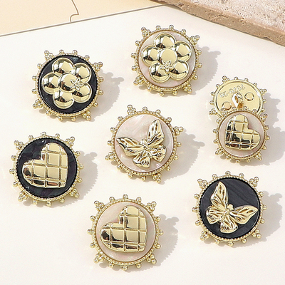 金属高端小香风个性大号纽扣子