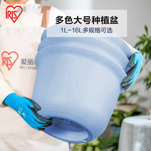 爱丽思树脂花盆养花种花简约中钵多肉绿植塑料加厚绿萝圆盆爱丽丝