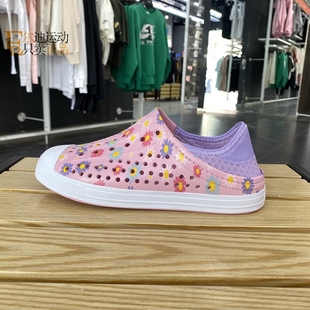 沙灘涼鞋 Skechers斯凱奇女童鞋 302114L 可愛洞洞鞋 舒適輕便 夏季 款