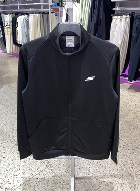 Skechers/斯凯奇男子新款训练运动服休闲立领夹克外套P224M122
