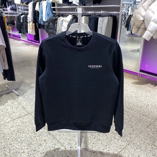 Skechers/斯凯奇男加绒圆领卫衣