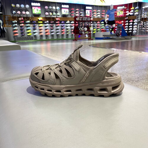 Skechers/斯凯奇男透气包头凉鞋