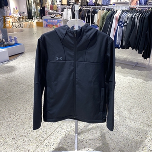 安德玛UA男女新款 户外情侣运动休闲加绒保暖连帽夹克外套24600408