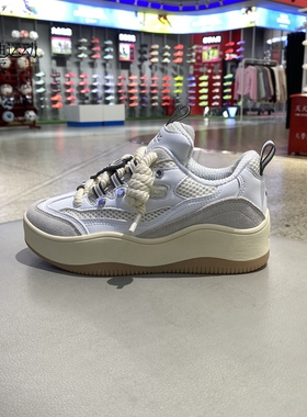 Skechers斯凯奇女新款D'LlTES XL系列低帮厚底运动休闲板鞋185320