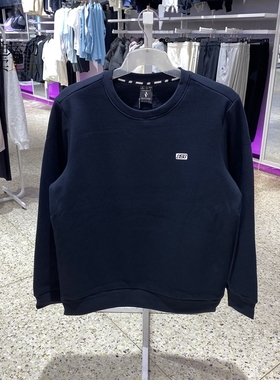 斯凯奇男女情侣款加绒保暖圆领运动休闲套头卫衣L324U155-324U106