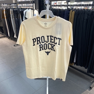 T恤1377449 Rock强森女士训练运动透气短袖 安德玛UA新款 Project