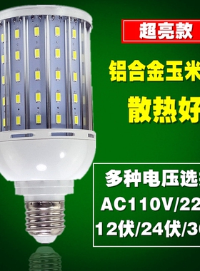超亮LED玉米灯铝型材无频闪110V220V全电压庭院草坪景观节能光源