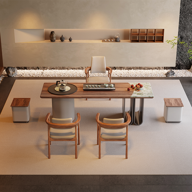 现代简约实木茶台茶桌茶壶一体