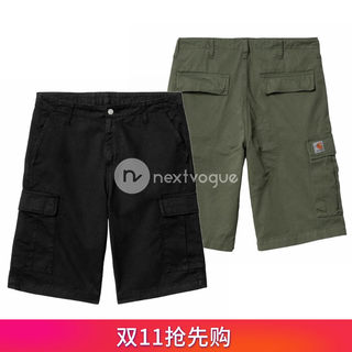 【NextVogue】carhartt wip regular cargo short re斜纹工装短裤