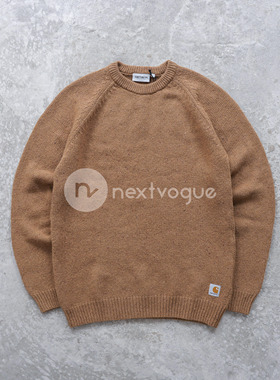 【NextVogue】carhartt wip anglistic sweater粗针雪花羊毛毛衣