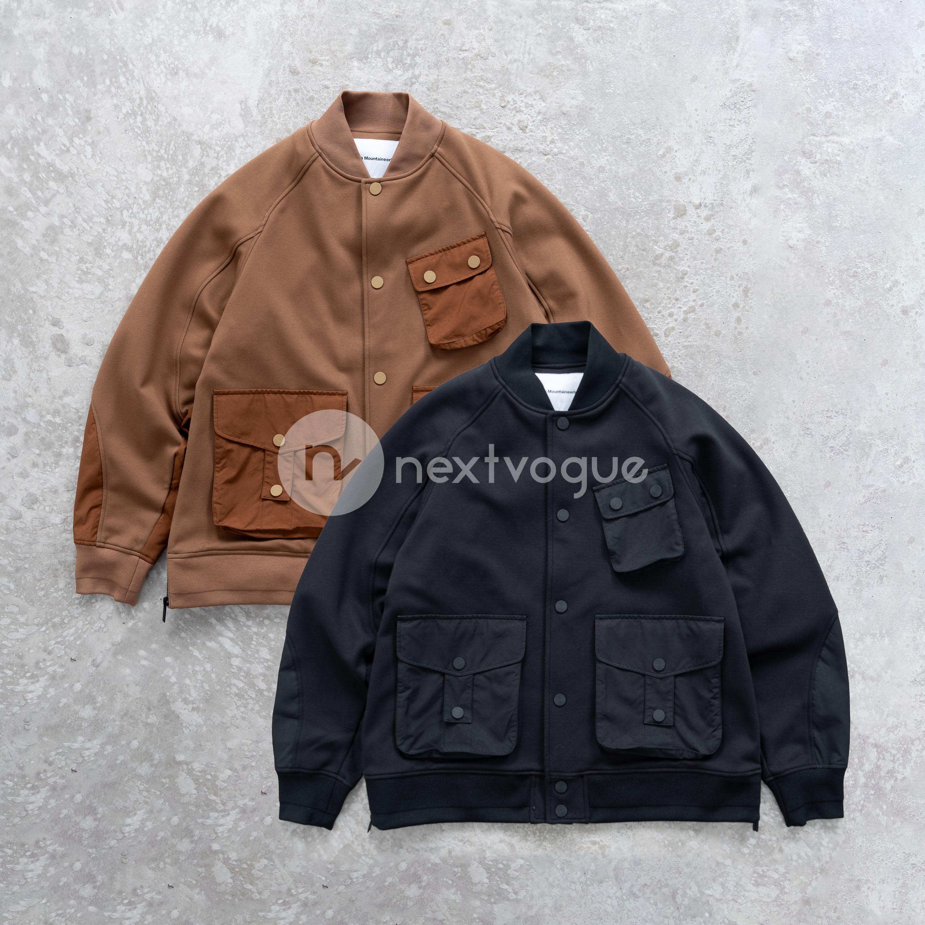 【NextVogue】white mountaineering varsity 白山拼接棒球棉衣