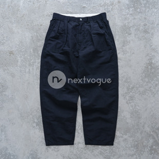 【NextVogue】Nanamica Ivy Pants 亚麻混纺双褶工装休闲裤 24SS