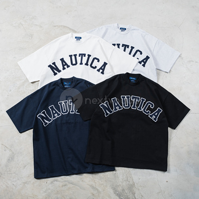 NAUTICAJAPAN刺绣宽松休闲短袖