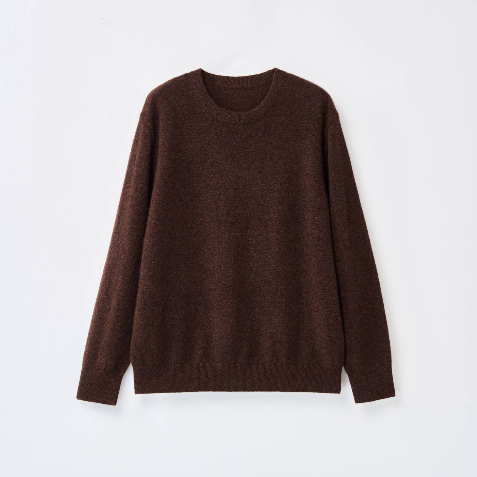 【弓ECHO】桑蚕丝羊毛羊绒衫圆领长袖极简百搭软糯打底衫,女装/女士精品,羊绒衫,淘宝优惠券,粉丝福利购,淘宝优惠卷