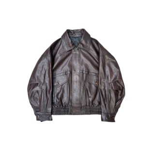 进口头层绵羊皮高级飞行员皮衣机车夹克外套女 2026新款 弓ECHO