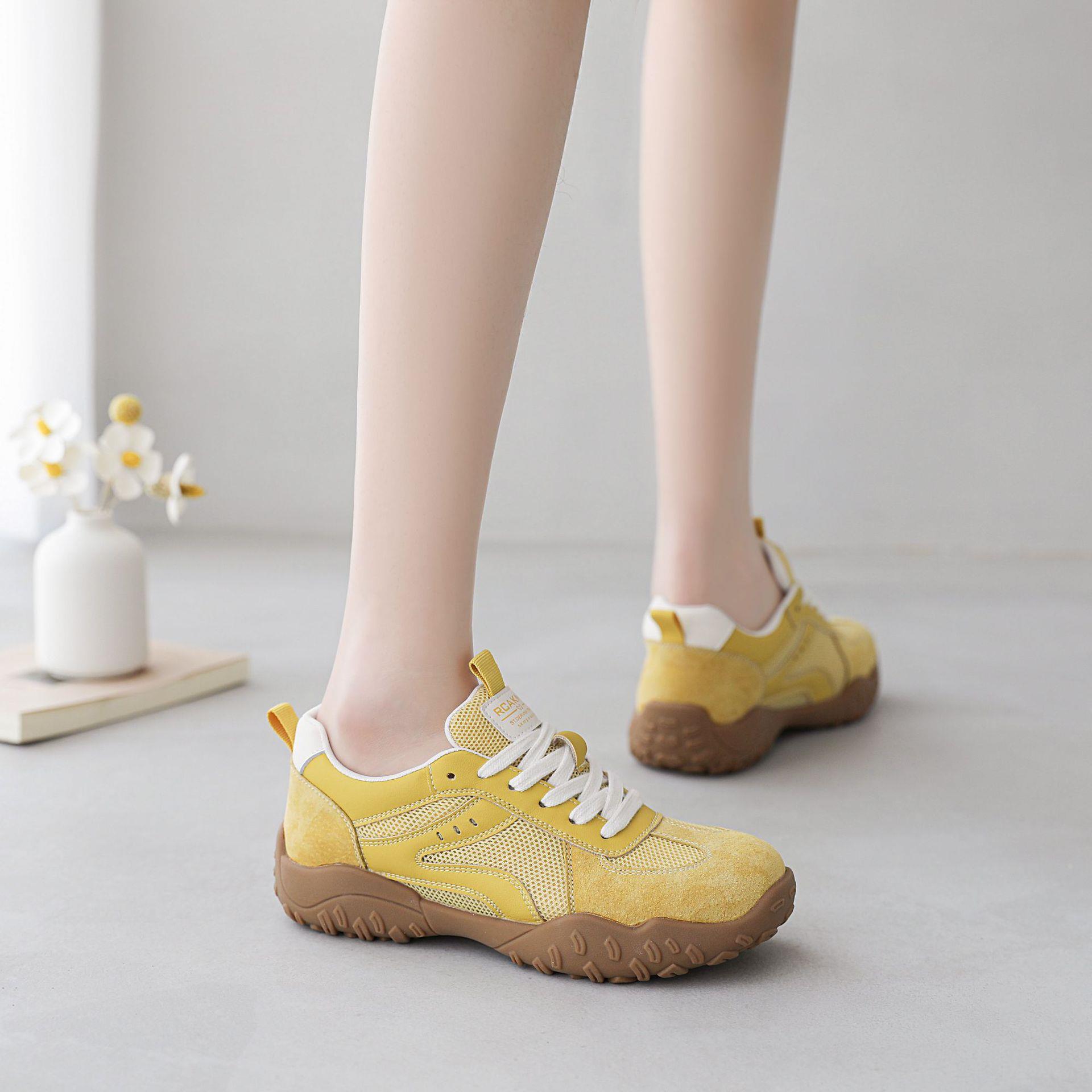 复古真皮德训鞋女2025春夏