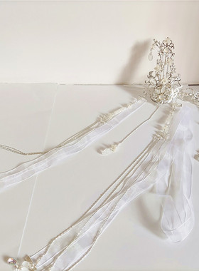 扶风 楚晚宁  长庚 顾昀 COS 头饰 发冠 头冠 古风 马尾 琢玉撷珠