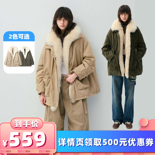 【所有女生的衣橱直播间】VIVIDINI中长款冬季狐狸毛羽绒服外套