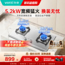 华帝燃气灶i10065A不锈钢大火力煤气灶家用天然气双灶液化气灶台