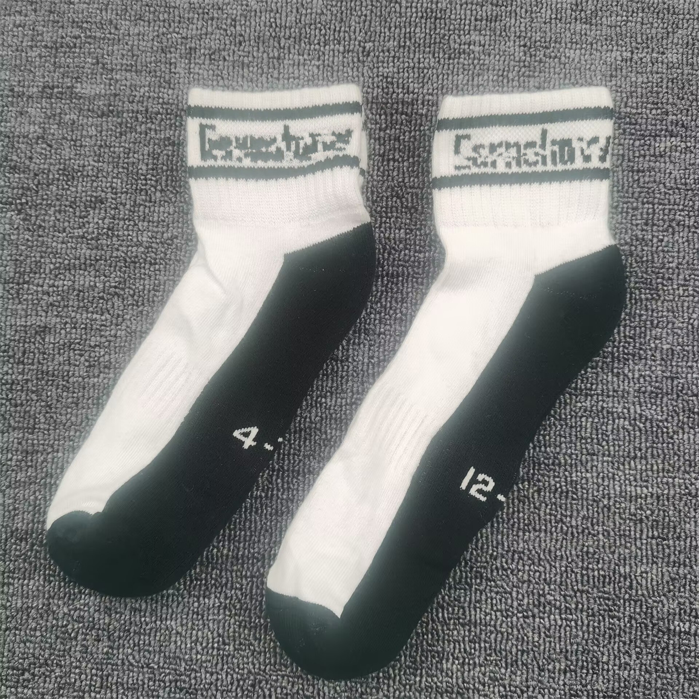 毛巾底袜子男女同款加厚保暖吸汗纯棉袜男大码中筒袜跑步运动女袜