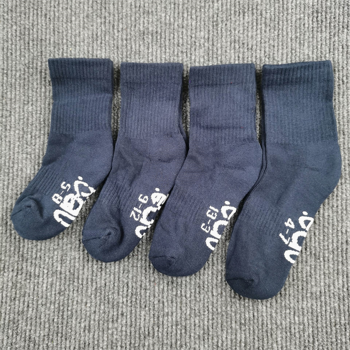 外贸单毛巾底加厚冬季保暖袜小中大童吸汗纯棉袜中筒男女童运动袜