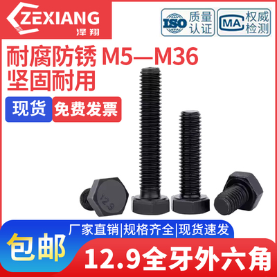 12.9级全牙外六角螺丝