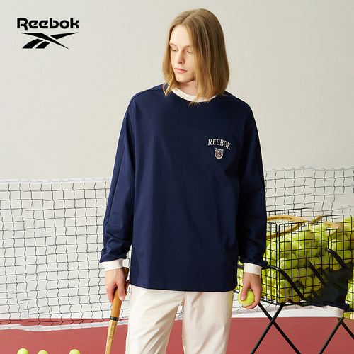 Reebok锐步官方26年新款男女同款复古潮流运动舒适百搭长袖T恤