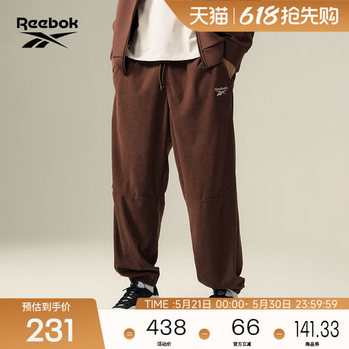 Reebok锐步官方26新款男女同款潮流时尚休闲百搭舒适运动收脚长裤