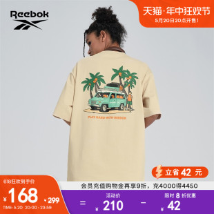 T恤 印花短袖 男女圆领针织运动休闲时尚 Reebok锐步官方24春夏新款