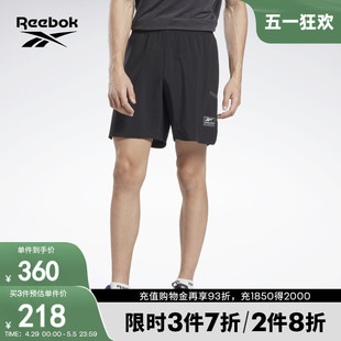 Reebok锐步官方男子SHORT经典 复古简约运动健身舒适训练短裤