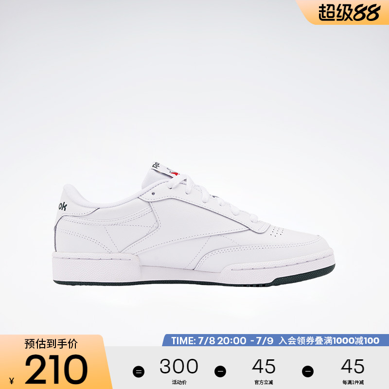 小白鞋Reebok网球风锐步复古