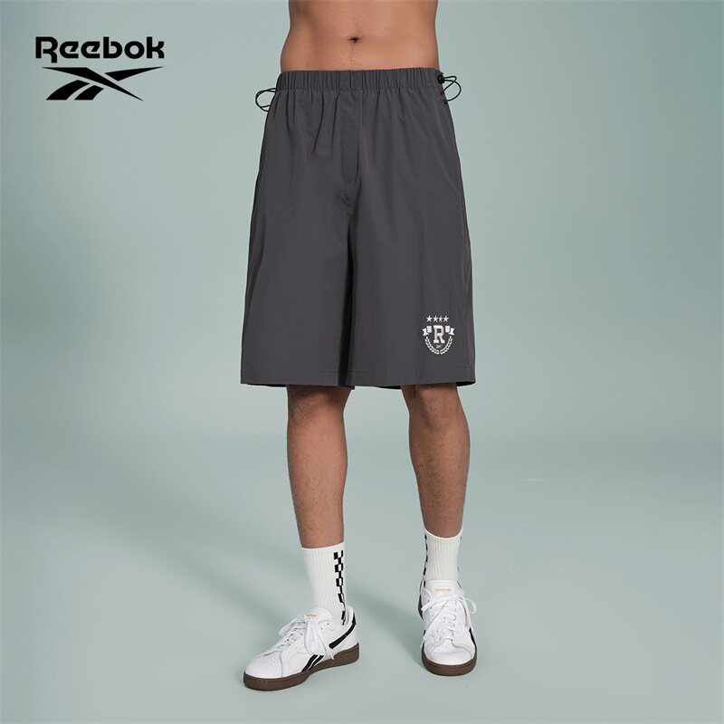 Reebok锐步官方26新品男女同款梭织时候休闲简约宽松运动短裤