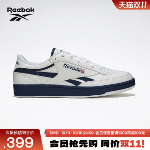 REVENGE网球风复古板鞋 男女情侣CLUB Reebok锐步官方24新品