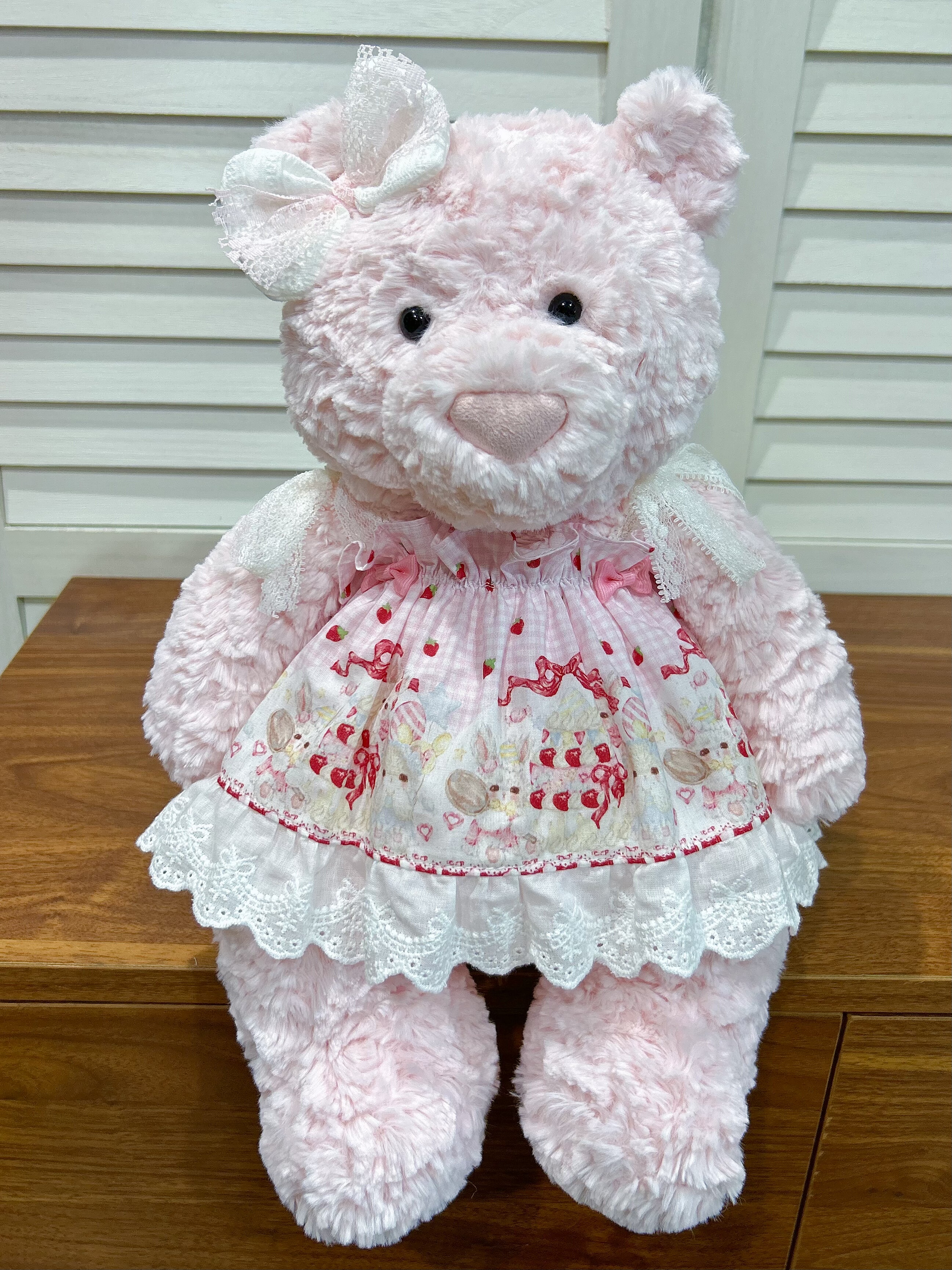 彩菲手作莱奥拉熊公主裙巴塞罗熊衣服纯棉裙子娃衣毛绒玩偶着替,模玩/动漫/周边/娃圈三坑/桌游,棉花娃娃/毛绒玩具娃衣,淘宝优惠券,粉丝福利购,淘宝优惠卷