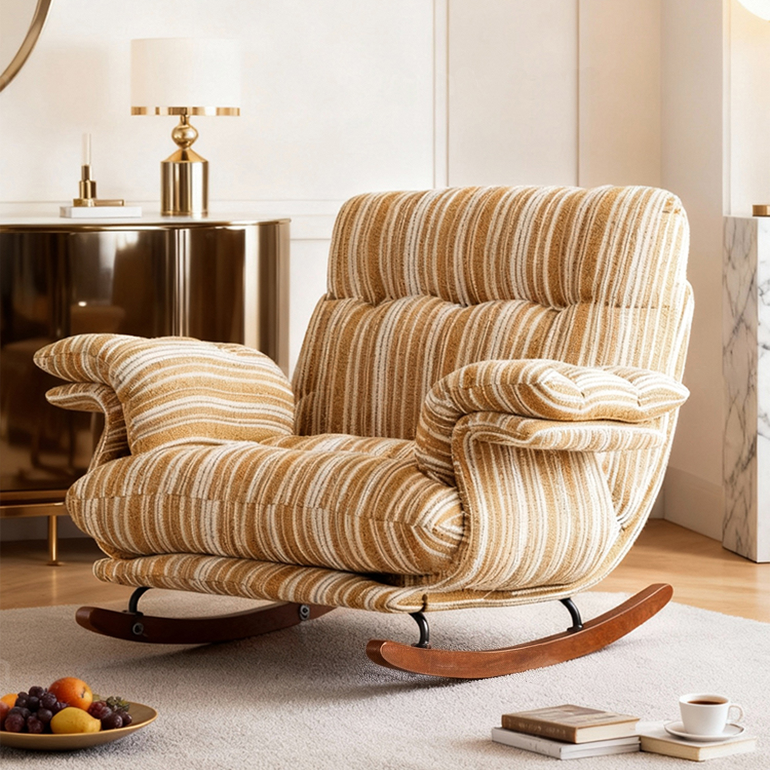 摇摇椅躺椅成人可睡觉复古风单人懒人沙发阳台客厅家用卧室休闲椅