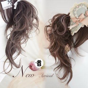 brightlele虎口夹马尾 蓬松古早感lolita假马尾