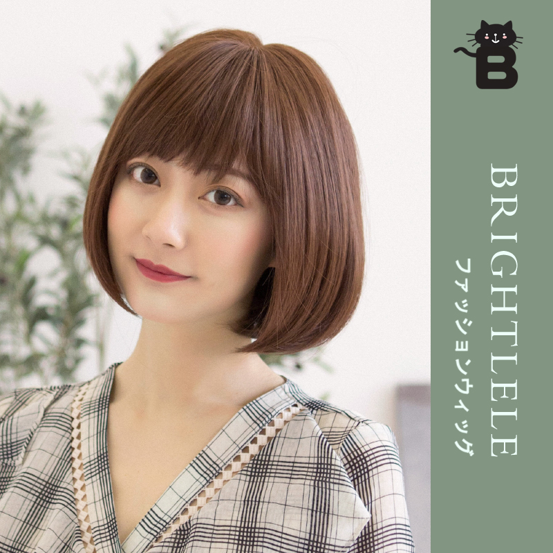 全手工波波头修脸轻薄透气假发