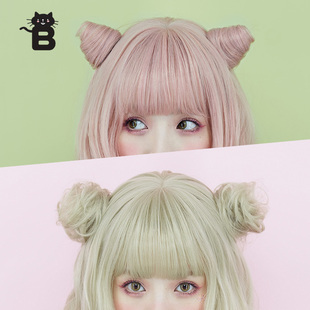 Brightlele多功能抓夹花苞头 双丸子可爱汉服盘发发包猫耳朵