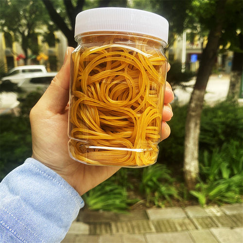 手机维修换屏后盖捆扎黄色橡皮筋
