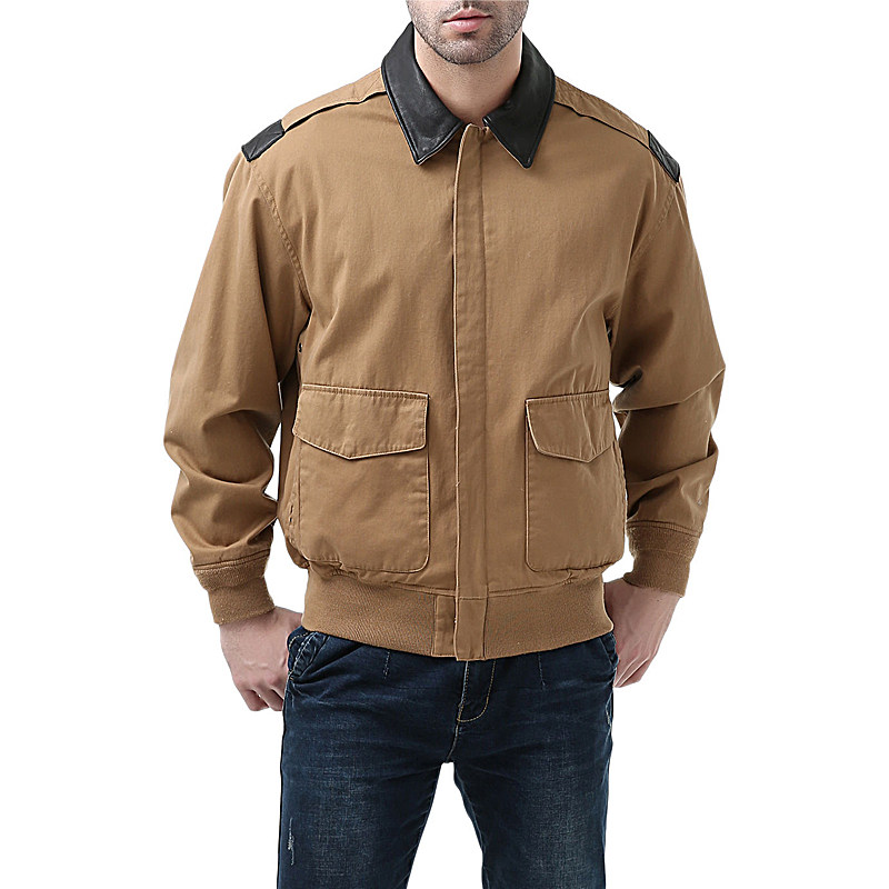 LuxuryLane空軍服飛行員夾克純棉二戰A2全棉布衣薄外套男在類目 男裝, 夾克中 - 來自Buy2taobao.com提供專業的淘寶代購服務