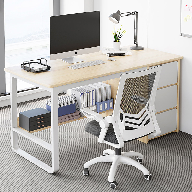 办公桌员工位简约现代办公室桌职员桌椅组合单人工位简易电脑桌子