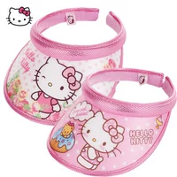 Hello kitty, детская летняя шапка, детская шапочка на солнечной энергии, солнцезащитная шляпа, защита от солнца