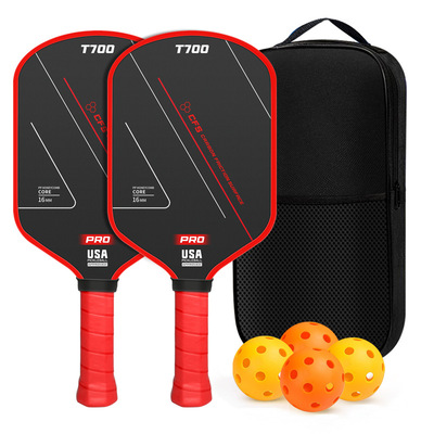 现货品牌匹克球拍碳纤维T700加长布纹磨砂拍16mm套装padball工厂