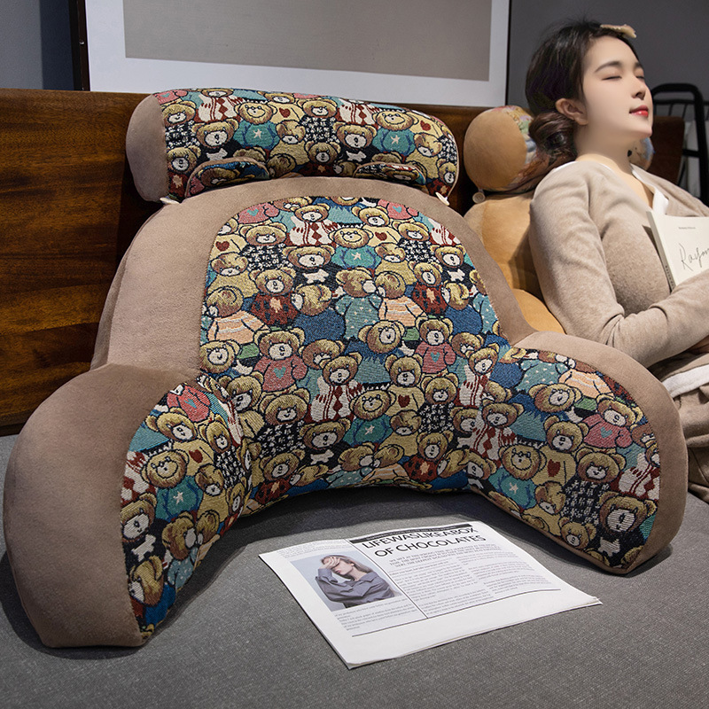 床头软包大靠背靠垫靠枕床上玩手机宿舍看书护腰抱枕榻榻米复古