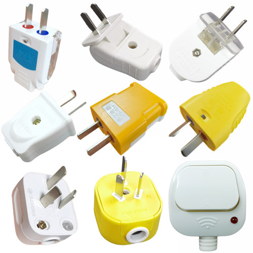 旋转不带线白色可拆卸可接线插头