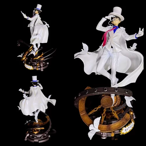 柯南动漫 怪盗基德 黑羽快斗白衣礼服 站姿盒装手办礼盒装可动Q版